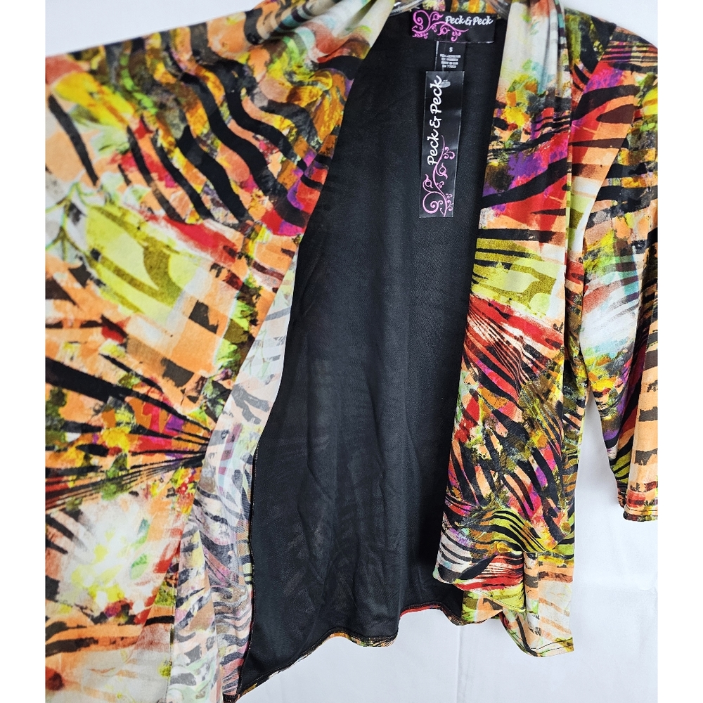 Nwt Peck & Peck Open Front Boho Cardigan Women's … - image 3